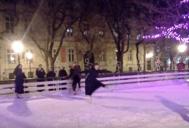 Komoly kűrt futott egy apáca a pozsonyi jégen