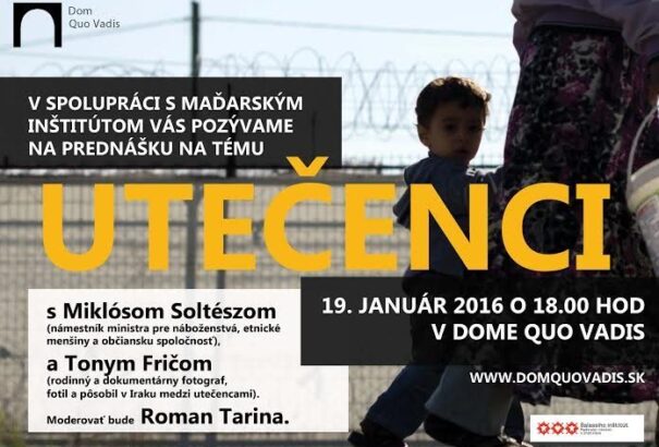 MIGRÁNSOK – előadással egybekötött párbeszéd Pozsonyban