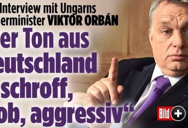 Orbán: a Németországból érkező hang goromba, durva, agresszív