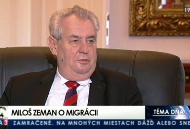 Milos Zeman cseh államfő: a migrációs hullám idén Csehországot és Szlovákiát is eléri