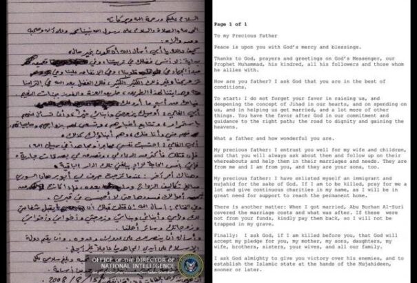 „green”-Laden levele az amerikai néphez