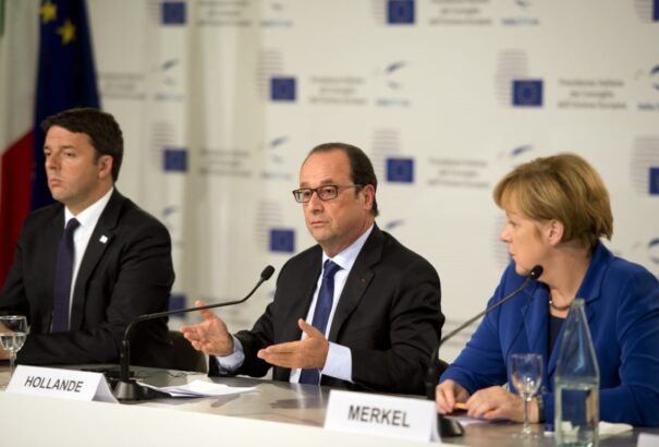 Erre jutottak Franciaország, Németország és Olaszország vezetői