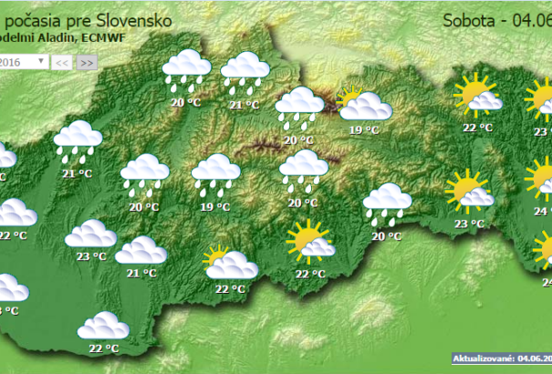 Felhős, csapadékos de meleg időnk lesz szombaton