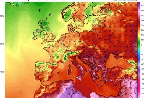 Trópusi meleg éri el Európát