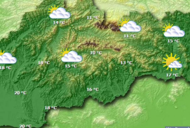 A szombati időjárásról: záporok és zivatarok