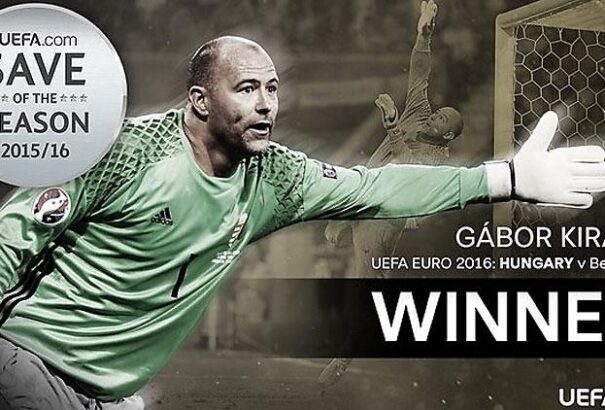 UEFA: Király Gáboré az év legnagyobb európai védése