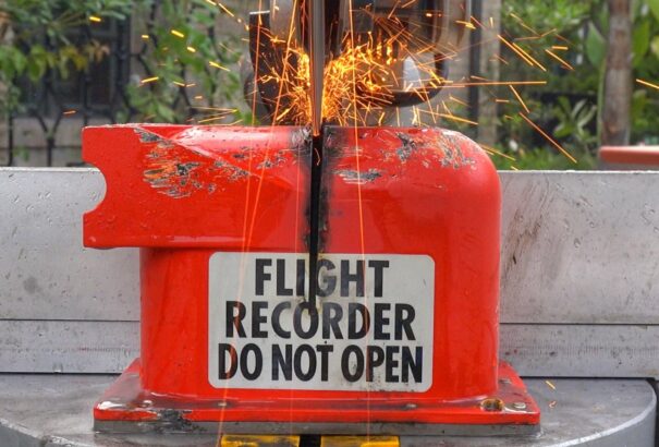 Kettévágták egy repülőgép feketedobozát. Így néz ki belülről (Videó)