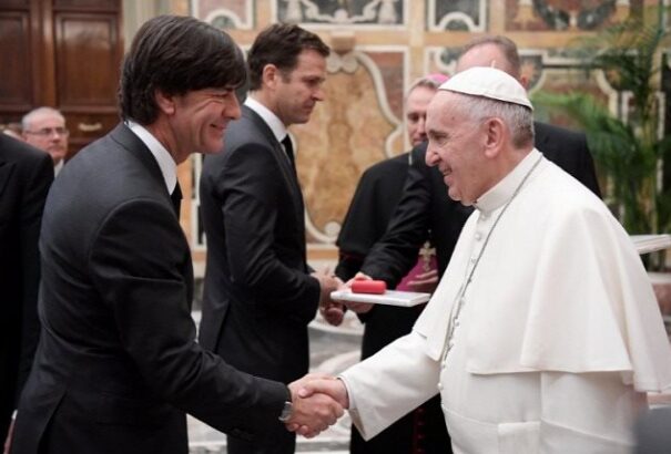 Ferenc pápánál járt a német válogatott