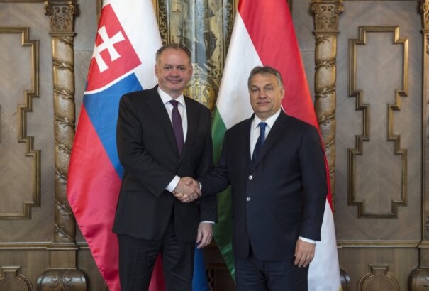 Andrej Kiska Budapesten találkozott Áder Jánossal és Orbán Viktorral