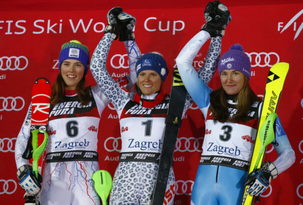 Zuzulová és Vlhová történelmet írtak a zágrábi műlesikló versenyen