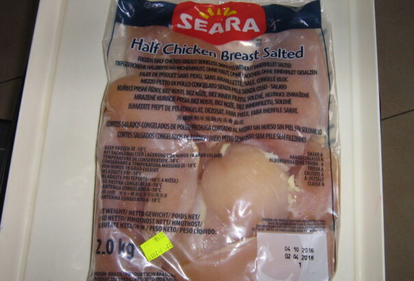 21 tonna, szalmonellával fertőzött brazil csirkehús van az országban