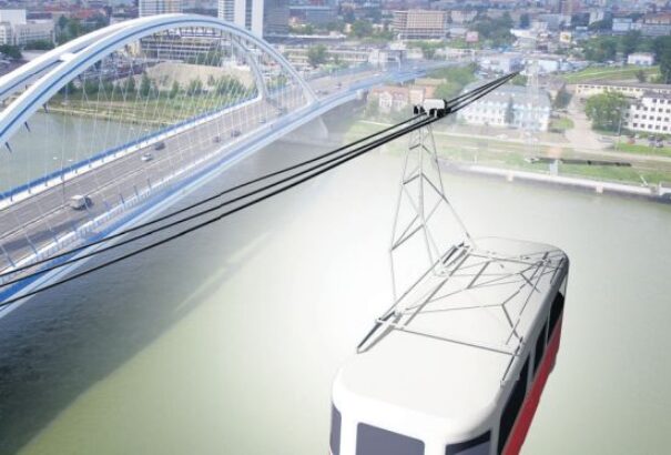 Drótkötélpálya épülhet Pozsonyban a Duna felett (Képek)