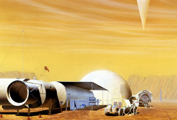 Vörös színű, helyben előállított téglából építkeznének a Marson