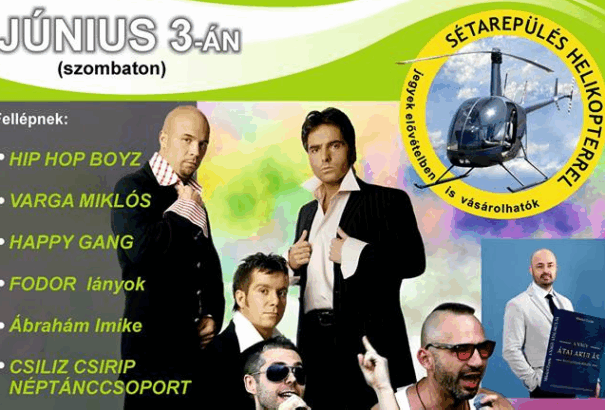 Programajánló: Helikopterezés és szezonnyitó juniális a Csilizközben