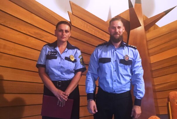 Dunaszerdahely: tűzesetnél kimenekítésben segédkező rendőrök kaptak elismerést