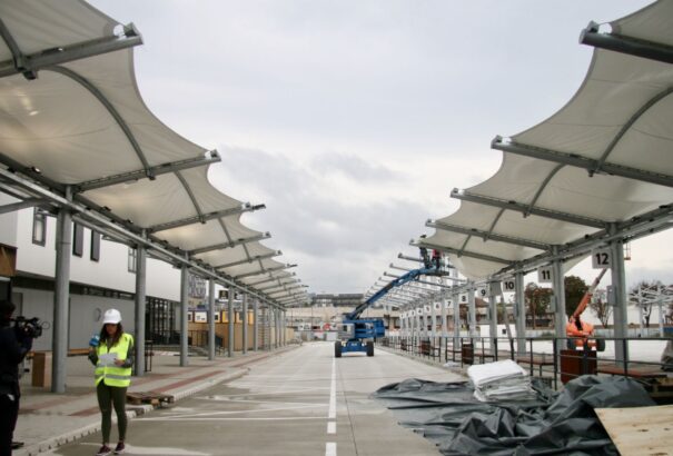 Csakhamar megnyitja kapuit az ideiglenes autóbusz-állomás Pozsonyban (fotók)