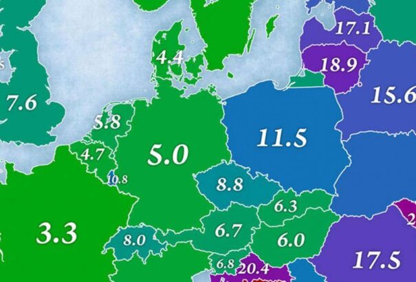 Térképre tették, mekkora a kivándorlás Európa egyes országaiból