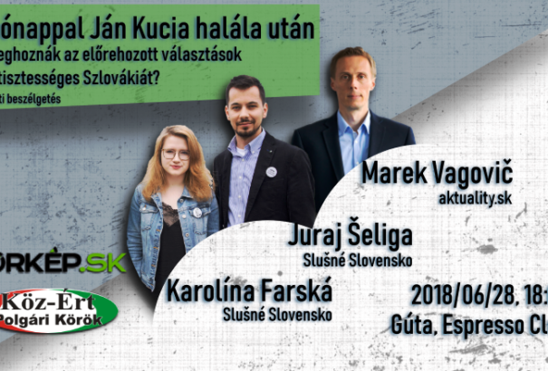 4 hónappal Kuciak halála után… – Közéleti beszélgetés attraktív vendégekkel Gútán