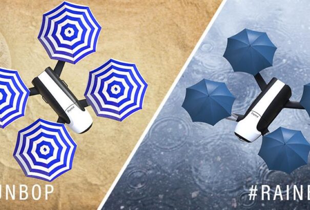 Napernyős drónt dobnak a piacra a japánok