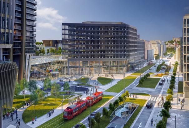 Eurovea City néven új városrész épül a pozsonyi Duna-parton