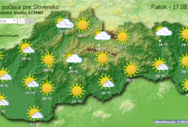 Marad a túlnyomóan napos idő 30 fok feletti csúccsal