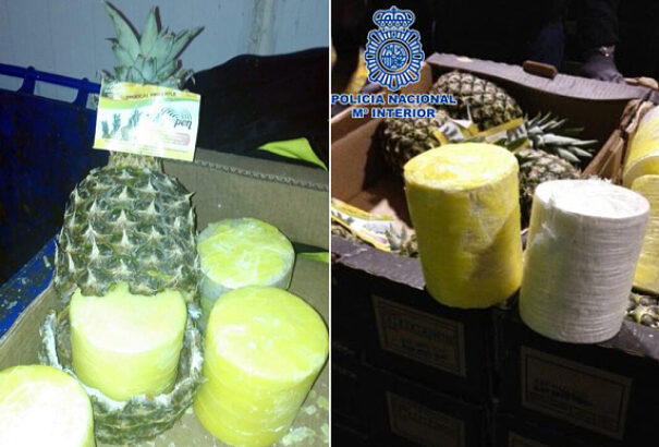 67 kilogramm kokaint találtak spanyol rendőrök Costa Ricaból származó ananászokban