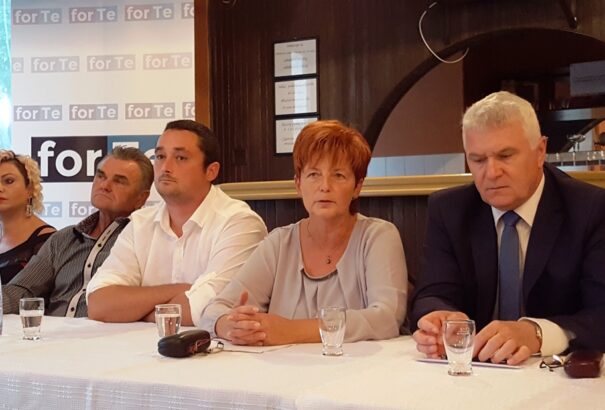 Németh Iveta Gúta első hivatalos polgármester-jelöltje – zászlót bontott a forTe