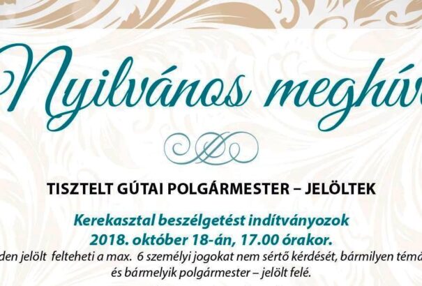 Összecsap Németh, Horváth és Forró. Lesz polgármester-jelölti vita Gútán