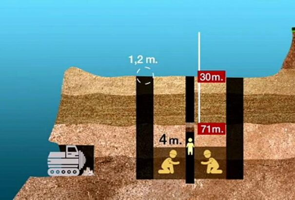 Bányászati módszerekkel mentik a kútból a kisfiút