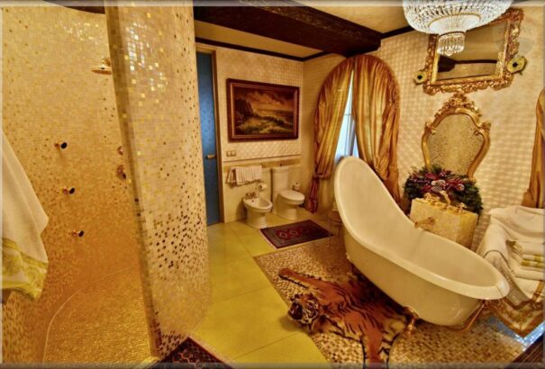 Tigris a fürdőben, arany és csillogás: Rezešék eladják a családi villájukat (Képek)