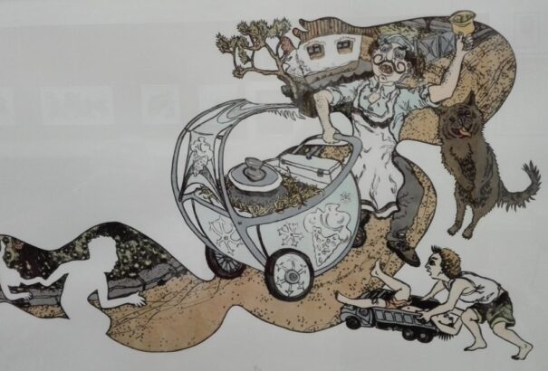 Mesélj még, Mama! – Antal Gábor grafikus könyvbemutatóval egybekötött kiállítása Léván