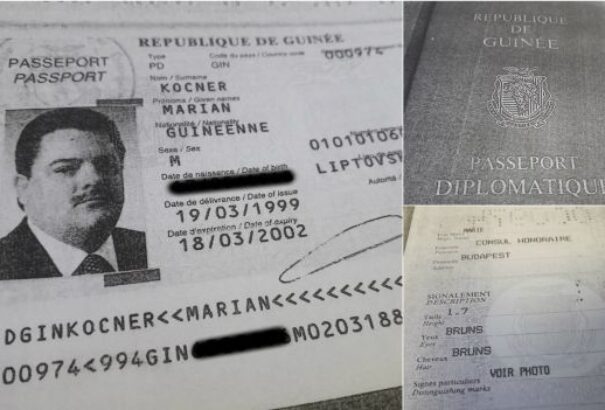 Kočner  guineai diplomata útlevele valószínűleg hamisítvány