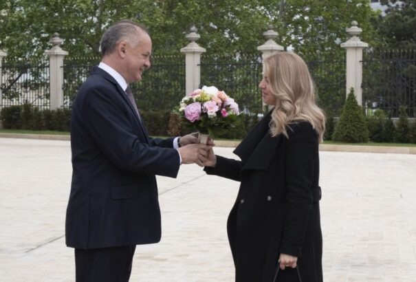 Kiska Čaputovát fogadta az elnöki palotában