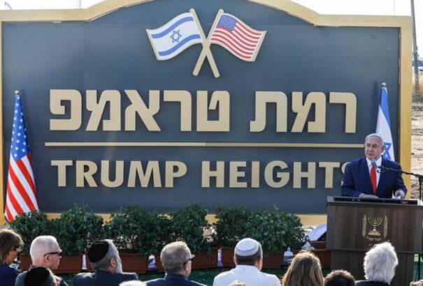 Az izraeli miniszterelnök felavatta a Trumpról elnevezett települést a Golán-fennsíkon
