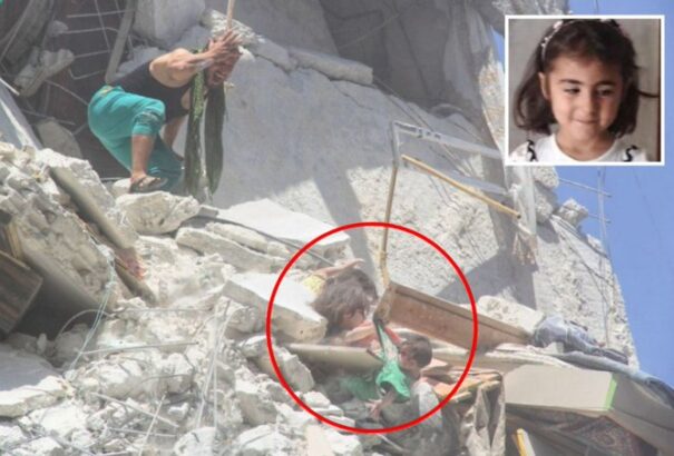 Megrázó videó: a romok alá szorulva is kishúgát próbálta menteni az ötéves szír kislány
