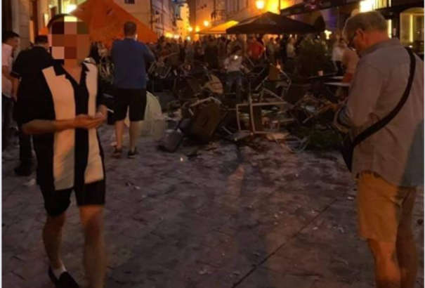 Tömegverekedés tört ki Pozsonyban. Focidrukkerek estek egymásnak (Képek, videók)