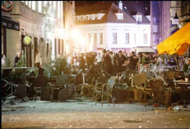 Ultrák háborúja dúlt Pozsonyban. Csatakép az összecsapás után