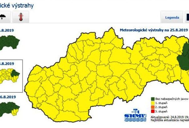 Keleten és Dél-Szlovákia egyes járásaiban vasárnapra hőségriadót hirdettek