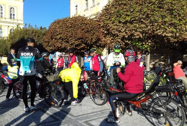 A kerékpározás népszerűsítése Komáromban Bujna Zoltánnal