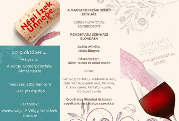 Október első hétvégéjén ismét megrendezésre kerül a Népi Ízek Ünnepe a Völgyben