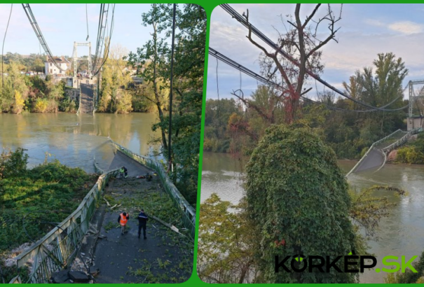 Leszakadt egy híd Franciaországban, a folyóba zuhantak a rajta lévő járművek