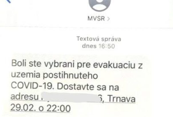 A rendőrség félrevezető SMS-ekre figyelmeztet: nem evakuálnak senkit Szlovákiából a koronavírus miatt