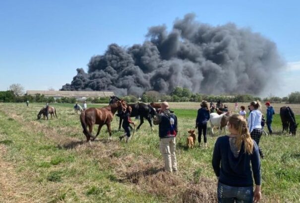 Több mint 80 tűzoltó küzd a lángokkal Vereknyén – képek, videó
