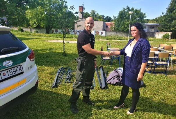 Még aznap visszaszerezték a rendőrök a légi alapiskolától ellopott pavilont