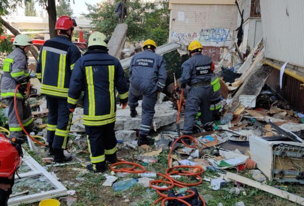 Hatalmas gázrobbanás történt egy kijevi sokemeletes házban (videó)