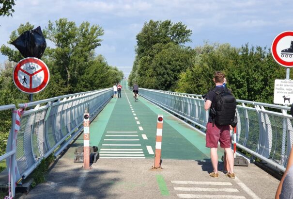 Ismét megnyitották a nyilvánosság előtt a Szabadság kerékpárhidat