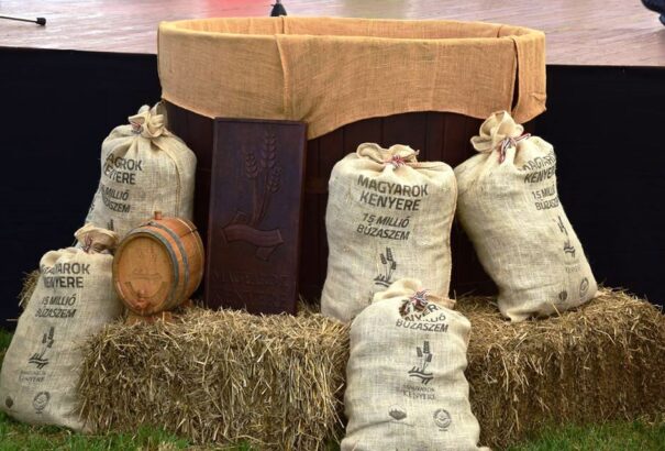 Összeöntötték a Magyarok Kenyere programban felajánlott búzát Szarvason – Képekkel