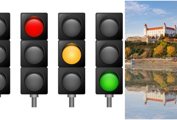 Újdonság: Pozsony négyszínű jelzőlámpát vezetett be COVID riasztásra