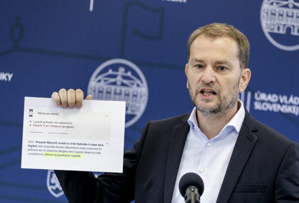 Matovič: Pellegrini és Fico már 2018-ban tudott az Arca Capital kétes ügyeiről