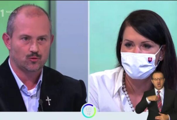 5 perc múlva 12: Kotleba elutasította a szájmaszk viselését. Cigániková: Mit fog tenni, ha megöli a nagymamáját?